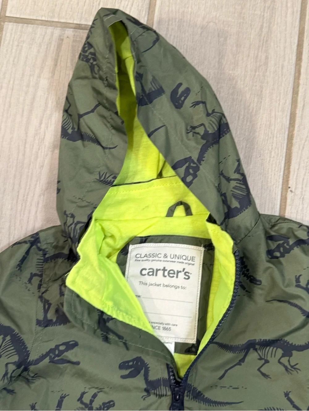 Carters water resistant